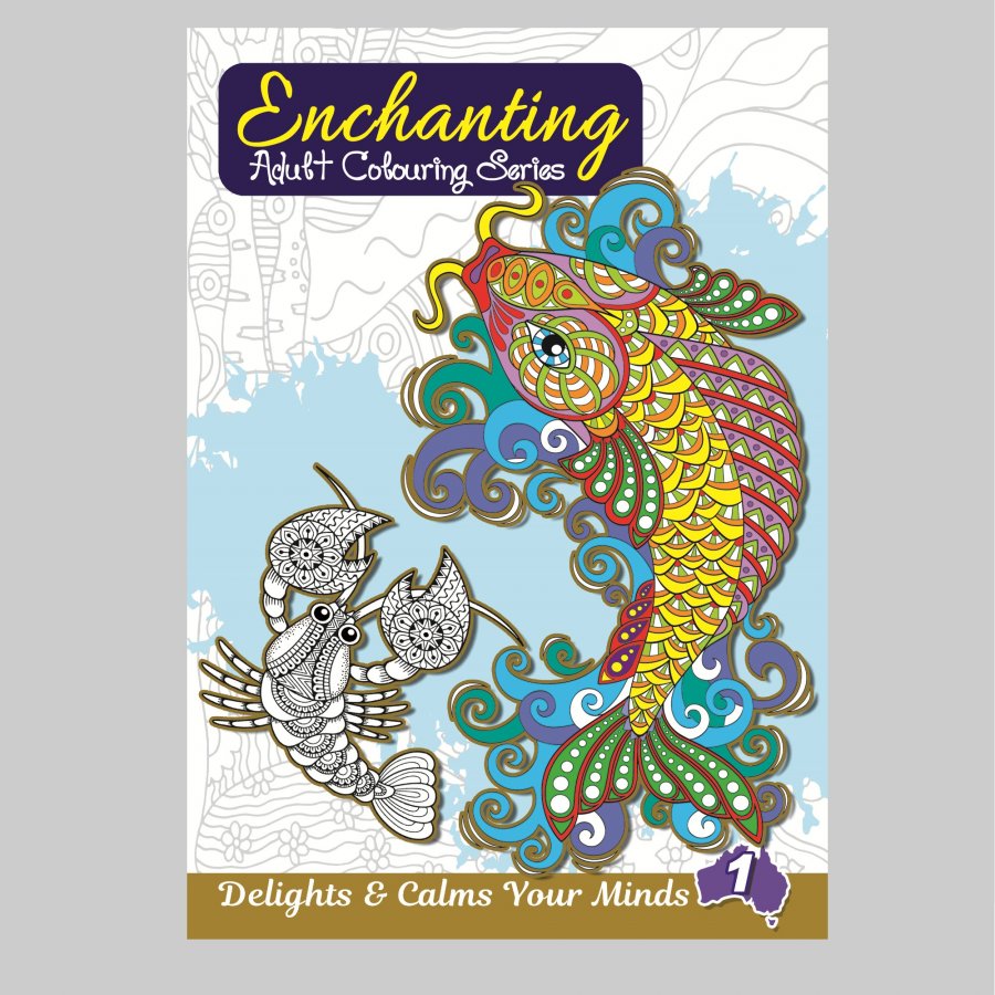 48 Pages Enchanting Adult Colouring Series 1 (MM11707)