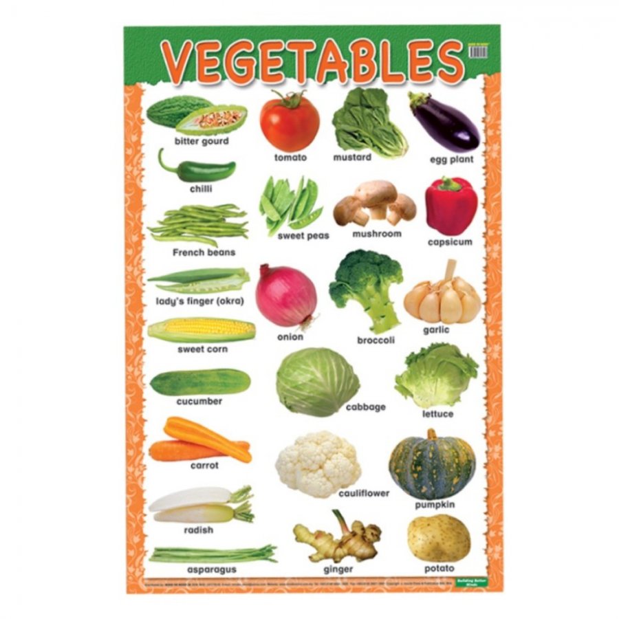Vegetables - Educational Chart (MM17547)