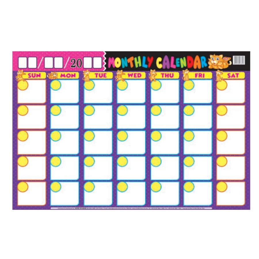 Monthly Calendar - Educational Chart (MM38803)