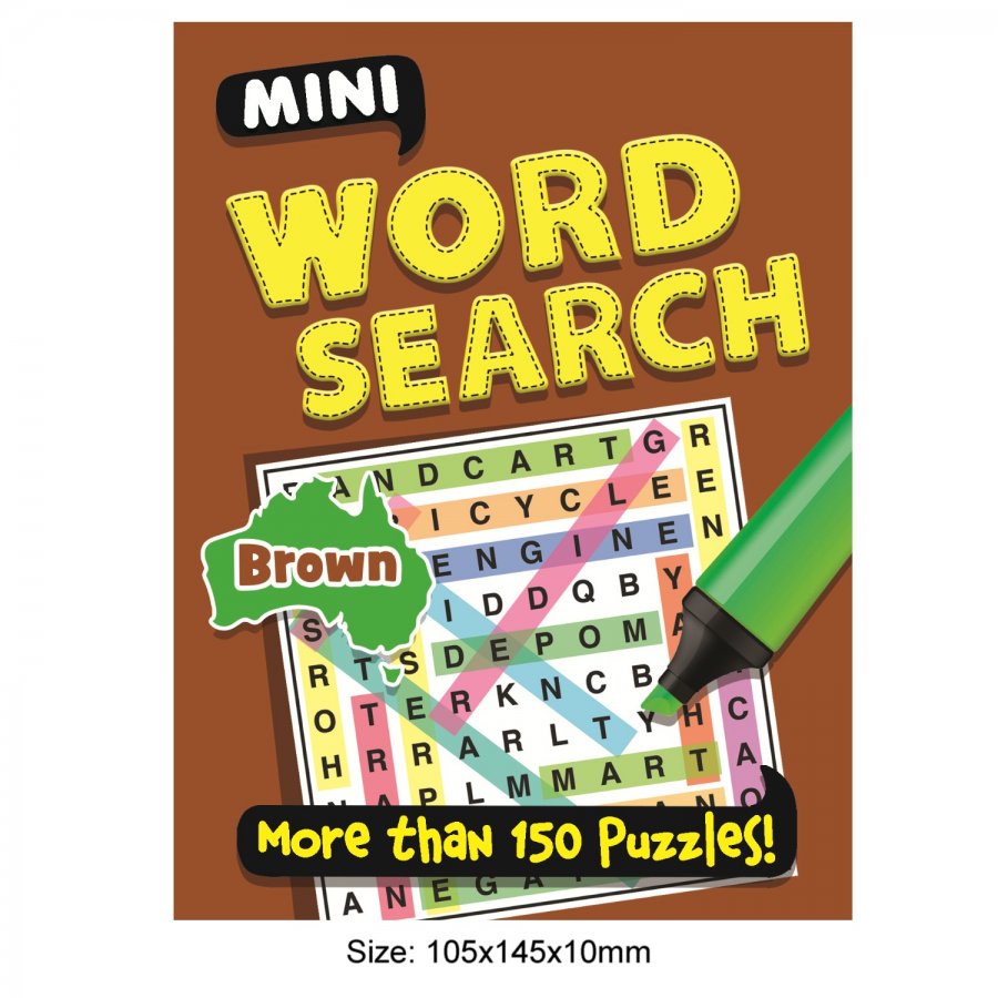 Mini Word Search BROWN, More Than 150 Puzzles! (MM47517)